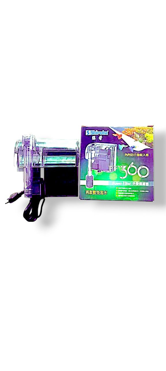 Shiruba PF-360 Hang-On-Back Aquarium Filter