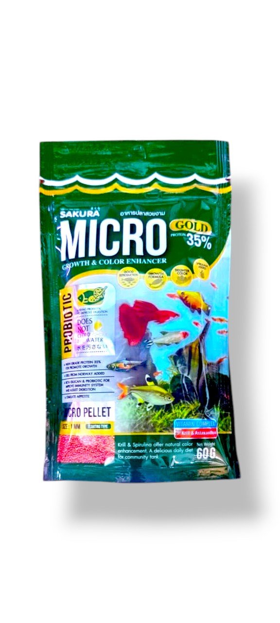 micro growth&color enhancer fish food