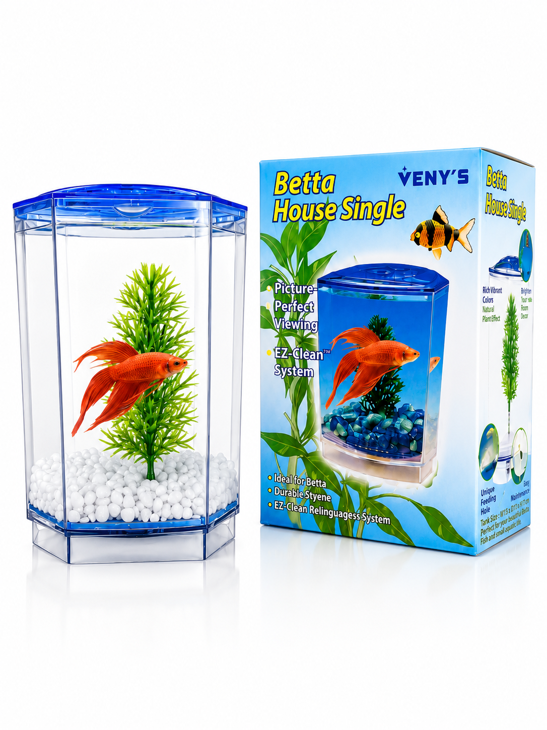 Betta Fish House Single